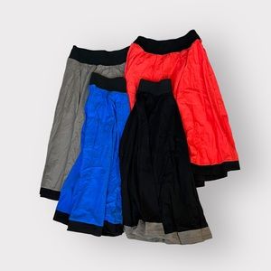 Colorblock Circle Maxi Skirt Bundle (4 Pc)